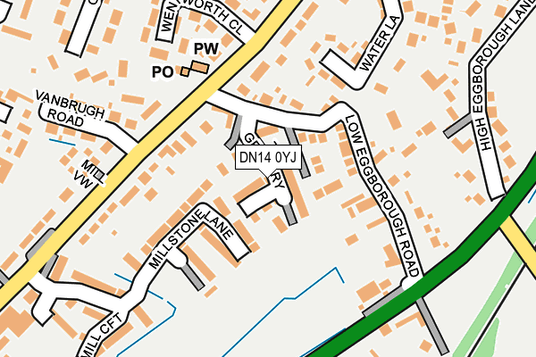 DN14 0YJ map - OS OpenMap – Local (Ordnance Survey) DN14 0YJ map - OS OpenMap – Local (Ordnance Survey)