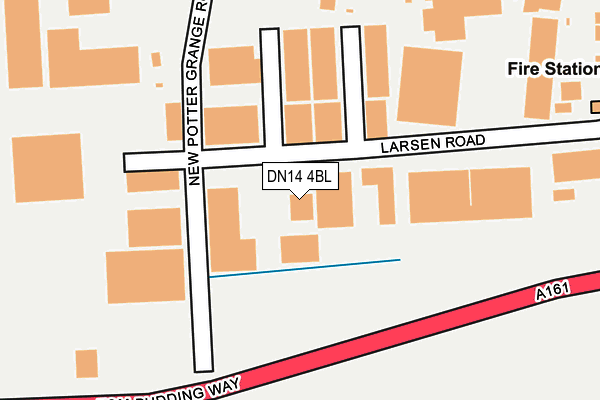 DN14 4BL map - OS OpenMap – Local (Ordnance Survey) DN14 4BL map - OS OpenMap – Local (Ordnance Survey)