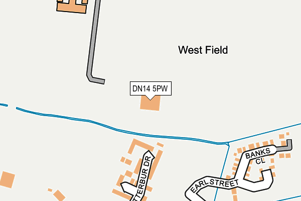 DN14 5PW map - OS OpenMap – Local (Ordnance Survey) DN14 5PW map - OS OpenMap – Local (Ordnance Survey)