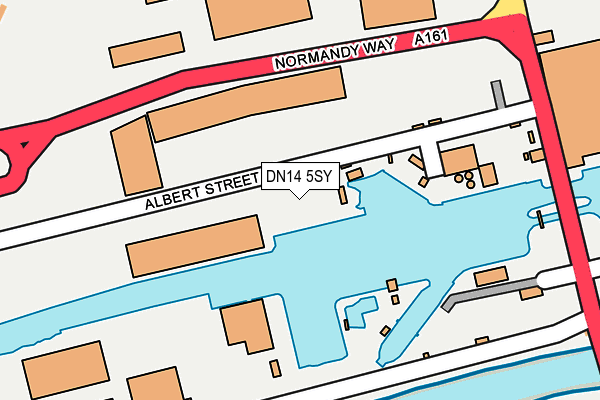 DN14 5SY map - OS OpenMap – Local (Ordnance Survey) DN14 5SY map - OS OpenMap – Local (Ordnance Survey)