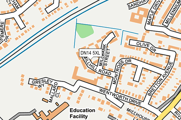 DN14 5XL map - OS OpenMap – Local (Ordnance Survey) DN14 5XL map - OS OpenMap – Local (Ordnance Survey)
