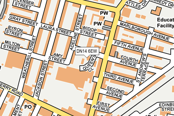 DN14 6EW map - OS OpenMap – Local (Ordnance Survey) DN14 6EW map - OS OpenMap – Local (Ordnance Survey)