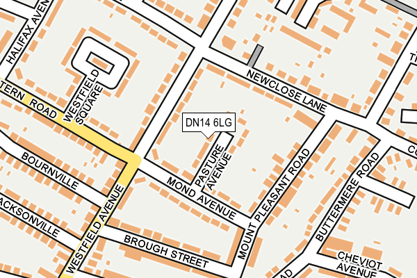 DN14 6LG map - OS OpenMap – Local (Ordnance Survey) DN14 6LG map - OS OpenMap – Local (Ordnance Survey)