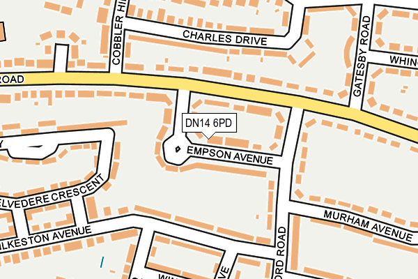 DN14 6PD map - OS OpenMap – Local (Ordnance Survey) DN14 6PD map - OS OpenMap – Local (Ordnance Survey)
