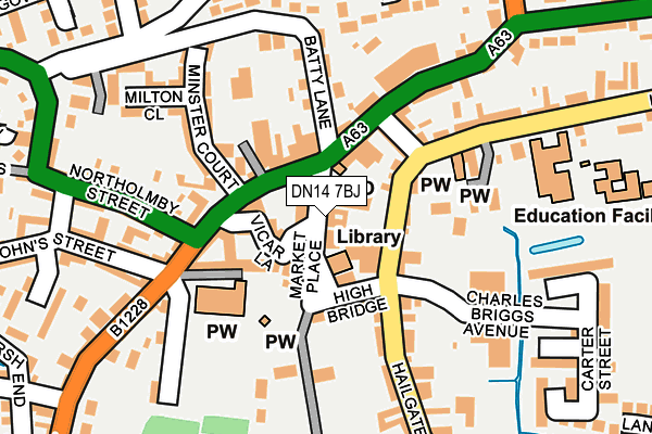 DN14 7BJ map - OS OpenMap – Local (Ordnance Survey) DN14 7BJ map - OS OpenMap – Local (Ordnance Survey)