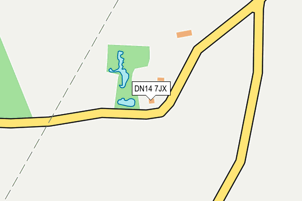 DN14 7JX map - OS OpenMap – Local (Ordnance Survey) DN14 7JX map - OS OpenMap – Local (Ordnance Survey)