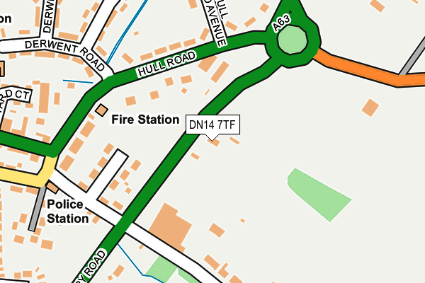 DN14 7TF map - OS OpenMap – Local (Ordnance Survey)