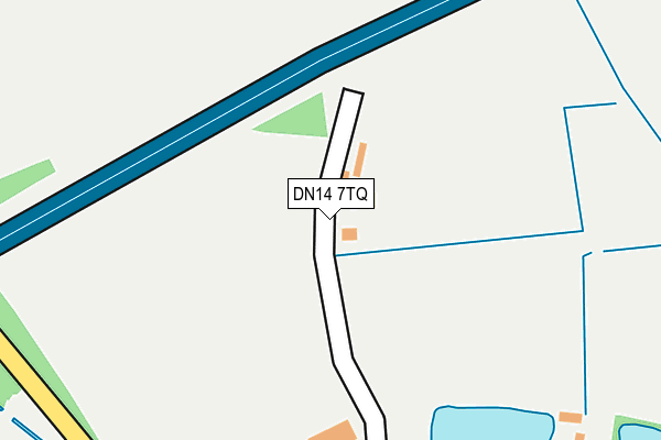 DN14 7TQ map - OS OpenMap – Local (Ordnance Survey) DN14 7TQ map - OS OpenMap – Local (Ordnance Survey)