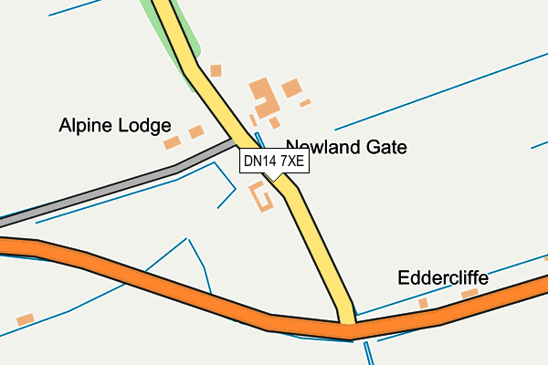 DN14 7XE map - OS OpenMap – Local (Ordnance Survey) DN14 7XE map - OS OpenMap – Local (Ordnance Survey)