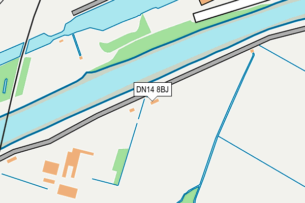 DN14 8BJ map - OS OpenMap – Local (Ordnance Survey) DN14 8BJ map - OS OpenMap – Local (Ordnance Survey)