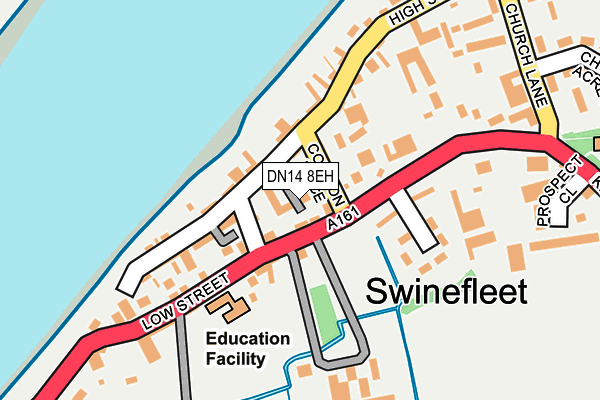 DN14 8EH map - OS OpenMap – Local (Ordnance Survey) DN14 8EH map - OS OpenMap – Local (Ordnance Survey)