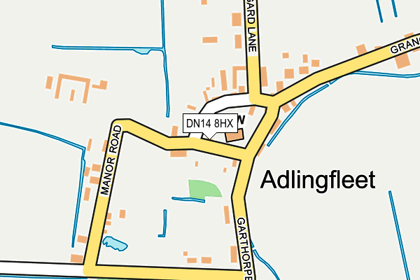 DN14 8HX map - OS OpenMap – Local (Ordnance Survey) DN14 8HX map - OS OpenMap – Local (Ordnance Survey)