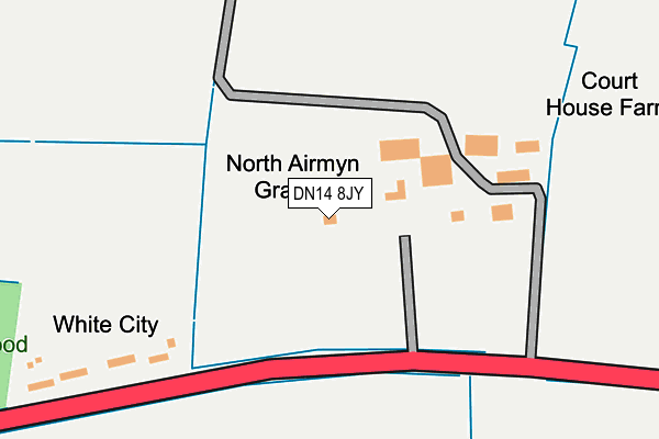 DN14 8JY map - OS OpenMap – Local (Ordnance Survey) DN14 8JY map - OS OpenMap – Local (Ordnance Survey)