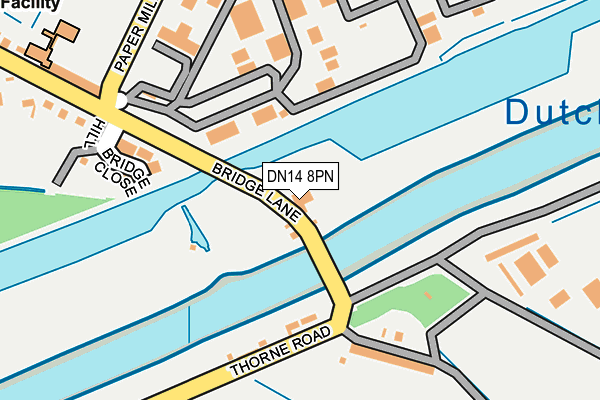 DN14 8PN map - OS OpenMap – Local (Ordnance Survey) DN14 8PN map - OS OpenMap – Local (Ordnance Survey)