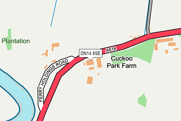 DN14 8SE map - OS OpenMap – Local (Ordnance Survey) DN14 8SE map - OS OpenMap – Local (Ordnance Survey)