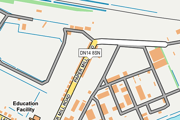 DN14 8SN map - OS OpenMap – Local (Ordnance Survey) DN14 8SN map - OS OpenMap – Local (Ordnance Survey)