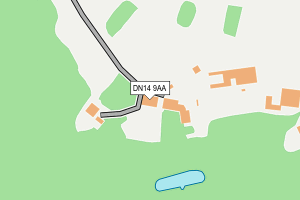 DN14 9AA map - OS OpenMap – Local (Ordnance Survey) DN14 9AA map - OS OpenMap – Local (Ordnance Survey)