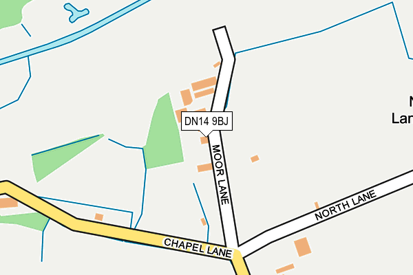 DN14 9BJ map - OS OpenMap – Local (Ordnance Survey) DN14 9BJ map - OS OpenMap – Local (Ordnance Survey)