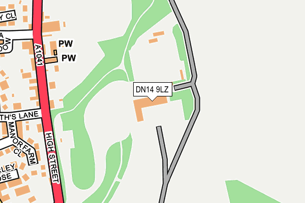 DN14 9LZ map - OS OpenMap – Local (Ordnance Survey) DN14 9LZ map - OS OpenMap – Local (Ordnance Survey)