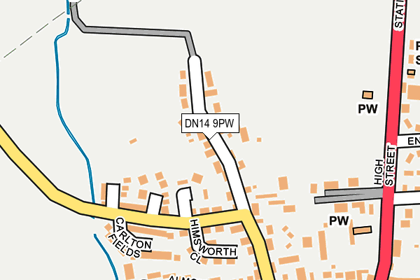 DN14 9PW map - OS OpenMap – Local (Ordnance Survey) DN14 9PW map - OS OpenMap – Local (Ordnance Survey)