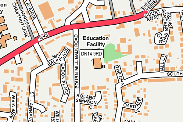 DN14 9RD map - OS OpenMap – Local (Ordnance Survey) DN14 9RD map - OS OpenMap – Local (Ordnance Survey)