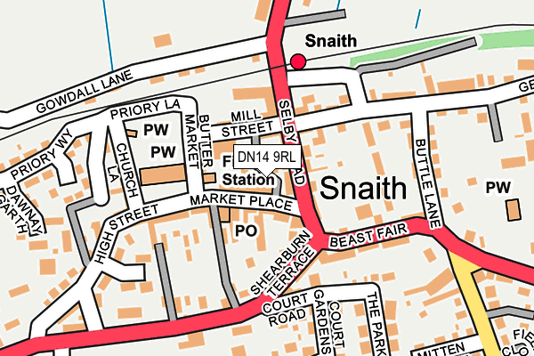 DN14 9RL map - OS OpenMap – Local (Ordnance Survey) DN14 9RL map - OS OpenMap – Local (Ordnance Survey)