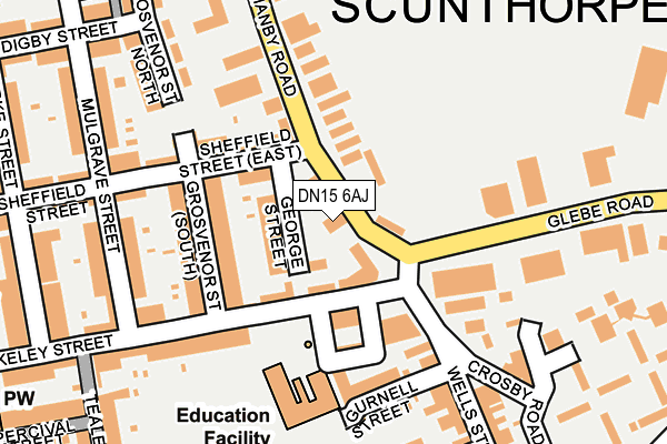 DN15 6AJ map - OS OpenMap – Local (Ordnance Survey) DN15 6AJ map - OS OpenMap – Local (Ordnance Survey)
