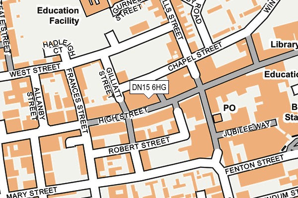DN15 6HG map - OS OpenMap – Local (Ordnance Survey) DN15 6HG map - OS OpenMap – Local (Ordnance Survey)