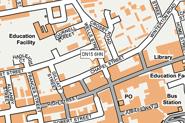 DN15 6HN map - OS OpenMap – Local (Ordnance Survey) DN15 6HN map - OS OpenMap – Local (Ordnance Survey)