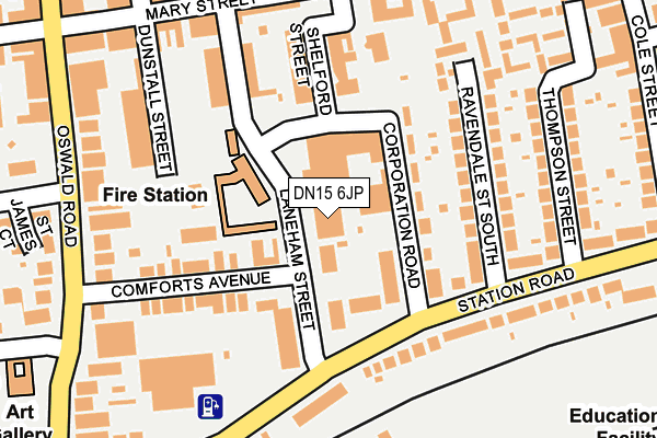 DN15 6JP map - OS OpenMap – Local (Ordnance Survey) DN15 6JP map - OS OpenMap – Local (Ordnance Survey)