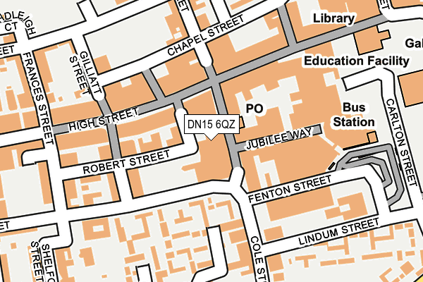 DN15 6QZ map - OS OpenMap – Local (Ordnance Survey) DN15 6QZ map - OS OpenMap – Local (Ordnance Survey)