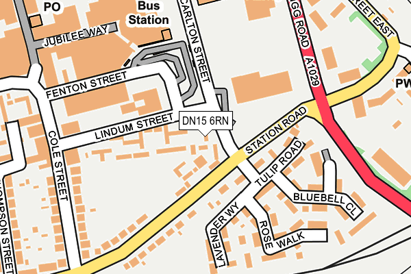 DN15 6RN map - OS OpenMap – Local (Ordnance Survey) DN15 6RN map - OS OpenMap – Local (Ordnance Survey)