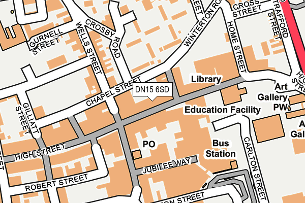 DN15 6SD map - OS OpenMap – Local (Ordnance Survey) DN15 6SD map - OS OpenMap – Local (Ordnance Survey)