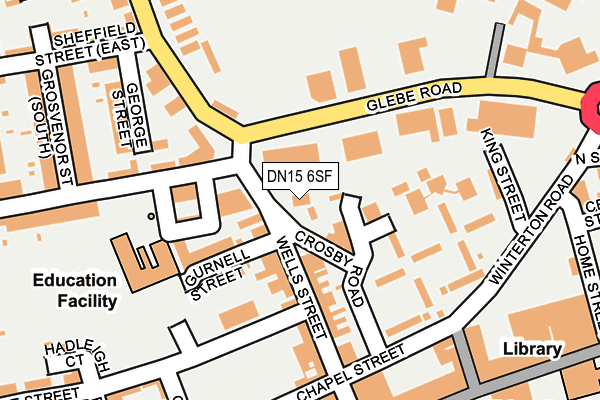 DN15 6SF map - OS OpenMap – Local (Ordnance Survey) DN15 6SF map - OS OpenMap – Local (Ordnance Survey)