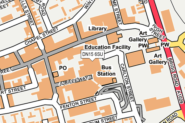 DN15 6SU map - OS OpenMap – Local (Ordnance Survey) DN15 6SU map - OS OpenMap – Local (Ordnance Survey)