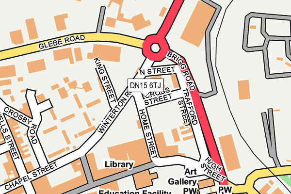 DN15 6TJ map - OS OpenMap – Local (Ordnance Survey) DN15 6TJ map - OS OpenMap – Local (Ordnance Survey)
