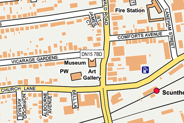DN15 7BD map - OS OpenMap – Local (Ordnance Survey) DN15 7BD map - OS OpenMap – Local (Ordnance Survey)
