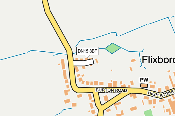 DN15 8BF map - OS OpenMap – Local (Ordnance Survey) DN15 8BF map - OS OpenMap – Local (Ordnance Survey)