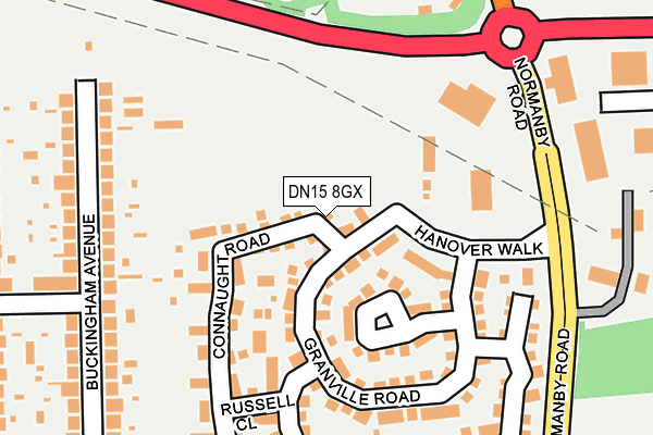 DN15 8GX map - OS OpenMap – Local (Ordnance Survey) DN15 8GX map - OS OpenMap – Local (Ordnance Survey)