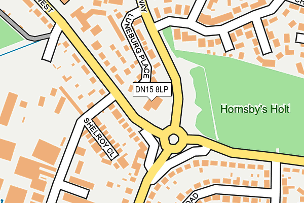 DN15 8LP map - OS OpenMap – Local (Ordnance Survey) DN15 8LP map - OS OpenMap – Local (Ordnance Survey)