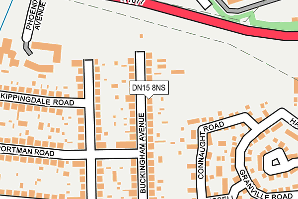 DN15 8NS map - OS OpenMap – Local (Ordnance Survey) DN15 8NS map - OS OpenMap – Local (Ordnance Survey)