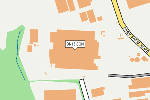 DN15 8QN map - OS OpenMap – Local (Ordnance Survey) DN15 8QN map - OS OpenMap – Local (Ordnance Survey)
