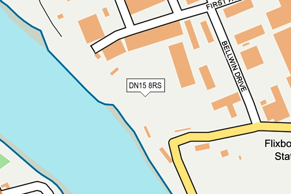 DN15 8RS map - OS OpenMap – Local (Ordnance Survey) DN15 8RS map - OS OpenMap – Local (Ordnance Survey)