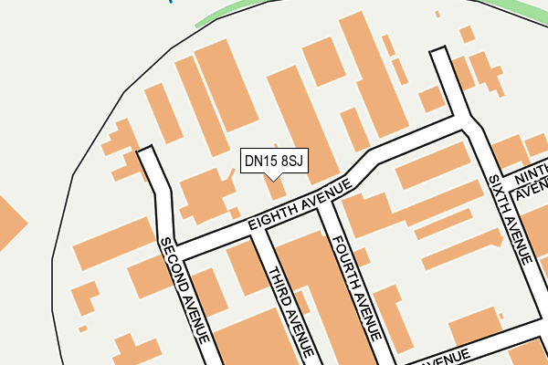 DN15 8SJ map - OS OpenMap – Local (Ordnance Survey) DN15 8SJ map - OS OpenMap – Local (Ordnance Survey)