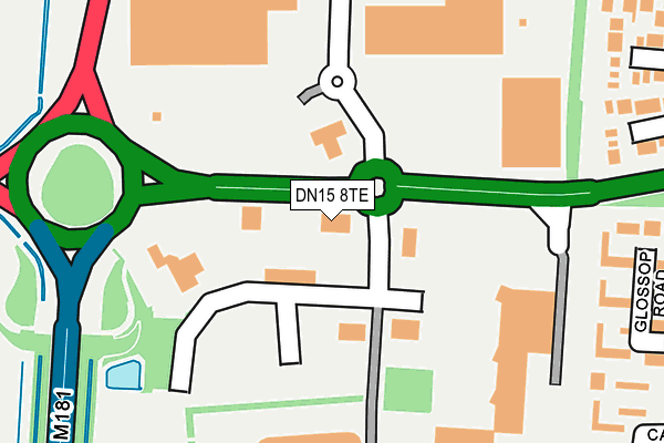 DN15 8TE map - OS OpenMap – Local (Ordnance Survey) DN15 8TE map - OS OpenMap – Local (Ordnance Survey)