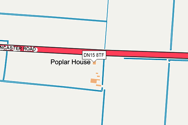 DN15 8TF map - OS OpenMap – Local (Ordnance Survey)