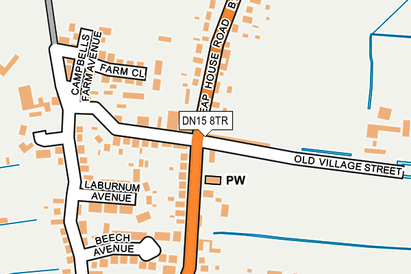 DN15 8TR map - OS OpenMap – Local (Ordnance Survey) DN15 8TR map - OS OpenMap – Local (Ordnance Survey)