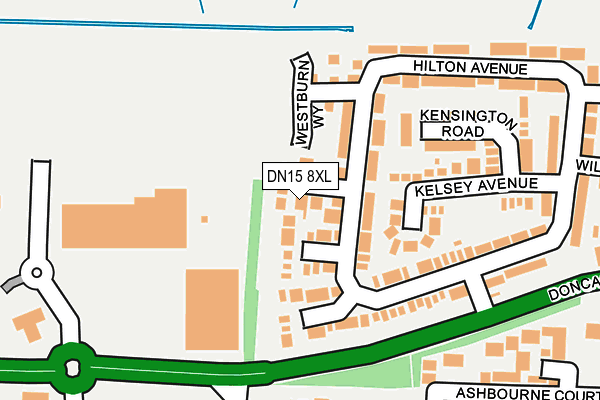 DN15 8XL map - OS OpenMap – Local (Ordnance Survey) DN15 8XL map - OS OpenMap – Local (Ordnance Survey)