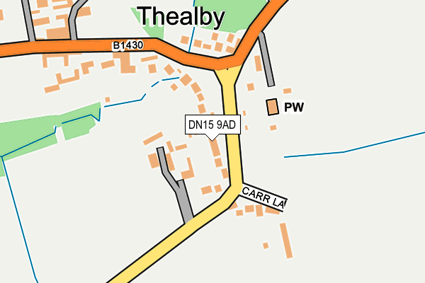 DN15 9AD map - OS OpenMap – Local (Ordnance Survey) DN15 9AD map - OS OpenMap – Local (Ordnance Survey)