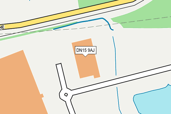 DN15 9AJ map - OS OpenMap – Local (Ordnance Survey) DN15 9AJ map - OS OpenMap – Local (Ordnance Survey)